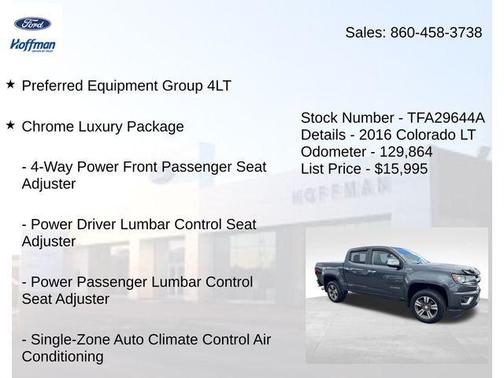 Cyber Gray Metallic 2016 Chevrolet Colorado LT