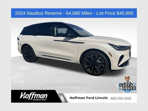 White Platinum Metallic Tri-Coat 2024 Lincoln Nautilus Reserve