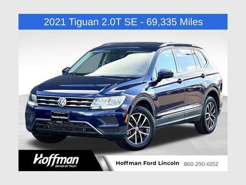 Atlantic Blue Metallic 2021 Volkswagen Tiguan 2.0T SE 4MOTION