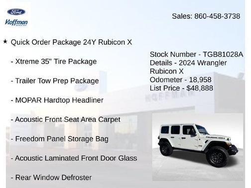 Bright White Clearcoat 2024 Jeep Wrangler Rubicon