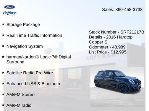 2016 MINI Hardtop Cooper S