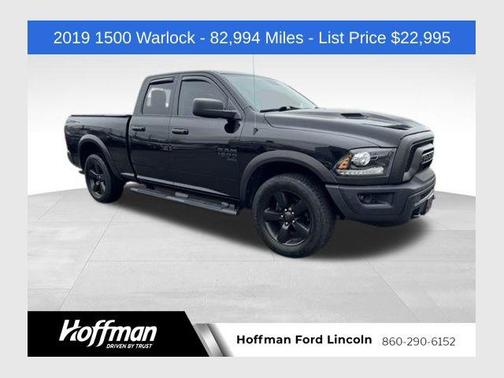 Diamond Black Crystal Pearlcoat 2019 RAM 1500 Classic Warlock Quad Cab 4x4 6'4' Box