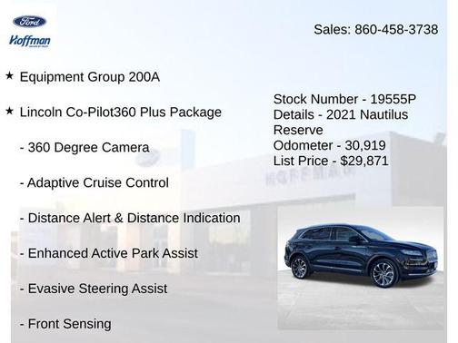 2021 Lincoln Nautilus Reserve