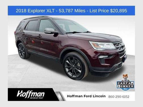 Burgundy 2018 Ford Explorer XLT
