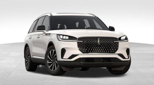 Pristine White Metallic Tri-Coat 2026 Lincoln Aviator Premiere