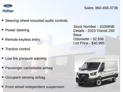 Oxford White 2023 Ford Transit-250 Base