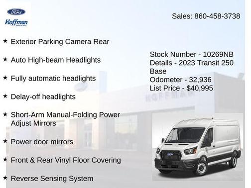 Oxford White 2023 Ford Transit-250 Base