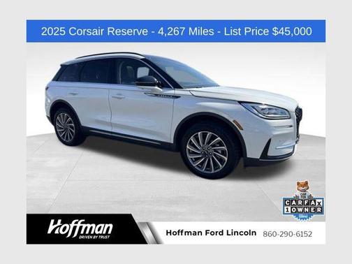 Pristine White Metallic Tri-Coat 2025 Lincoln Corsair Reserve