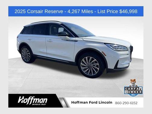 Pristine White Metallic Tri-Coat 2025 Lincoln Corsair Reserve