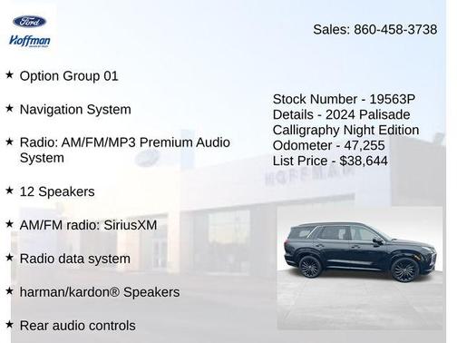 2024 Hyundai PALISADE Calligraphy Night Edition