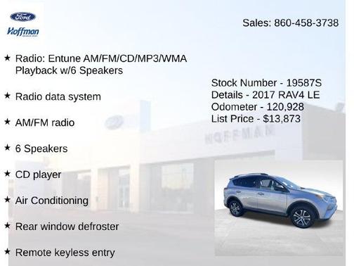 Silver Sky Metallic 2017 Toyota RAV4 LE