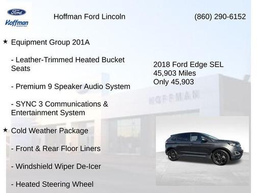 Magnetic Metallic 2018 Ford Edge SEL