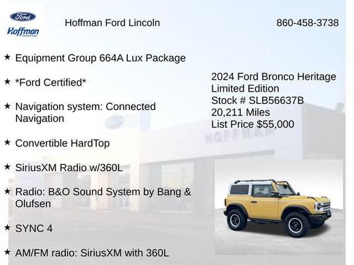 2024 Ford Bronco Heritage Limited Edition