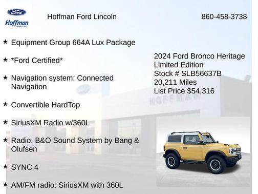 2024 Ford Bronco Heritage Limited Edition