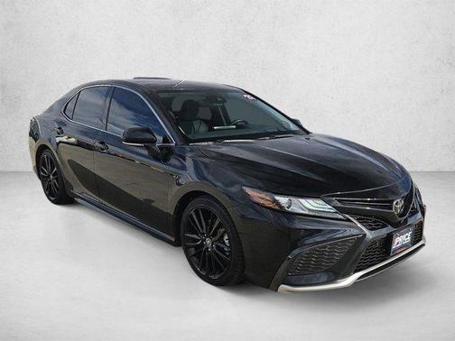 Midnight Black Metallic 2021 Toyota Camry XSE