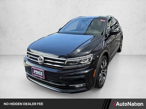 Deep Black Pearl 2020 Volkswagen Tiguan 2.0T SEL R-Line 4MOTION