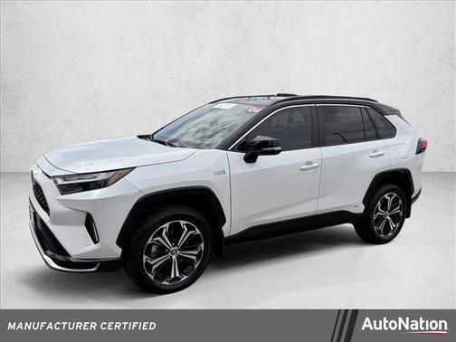 Wind Chill Pearl/Midnight Black Metallic 2024 Toyota RAV4 Prime XSE