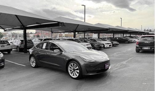 Silver/Gray 2018 Tesla Model 3 Long Range