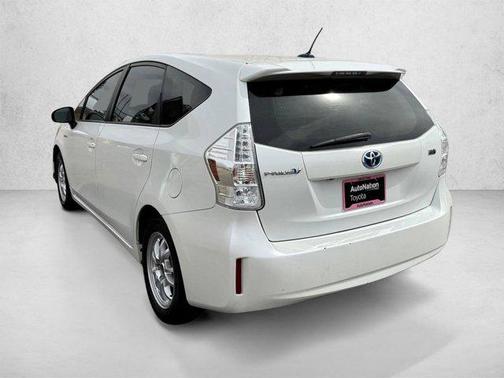 Super White 2014 Toyota Prius v Three