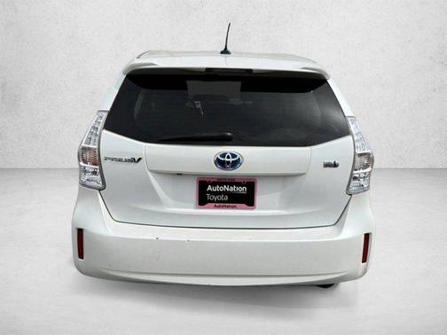 Super White 2014 Toyota Prius v Three