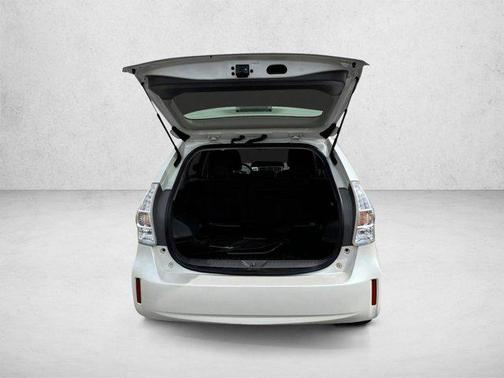 Super White 2014 Toyota Prius v Three