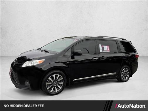 Midnight Black Metallic 2019 Toyota Sienna XLE Premium
