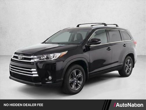 Midnight Black Metallic 2019 Toyota Highlander Limited