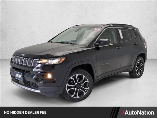 Diamond Black Crystal Pearlcoat 2022 Jeep Compass Limited