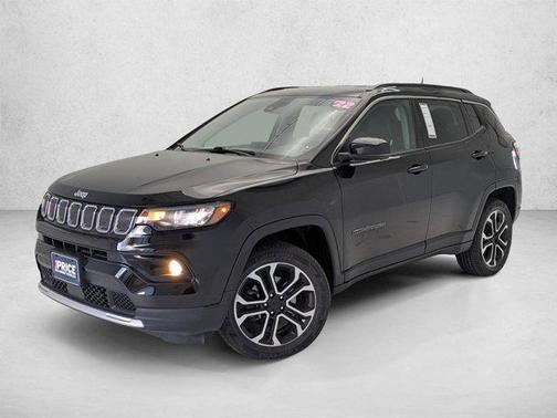 Diamond Black Crystal Pearlcoat 2022 Jeep Compass Limited