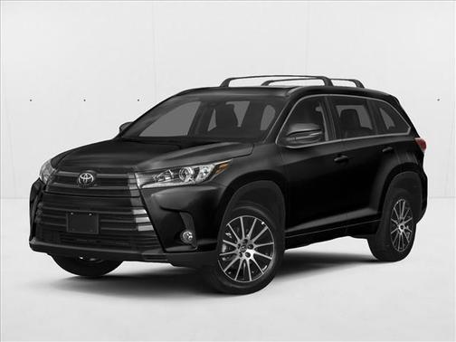 Midnight Black Metallic 2018 Toyota Highlander SE