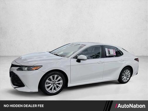 Super White 2019 Toyota Camry LE