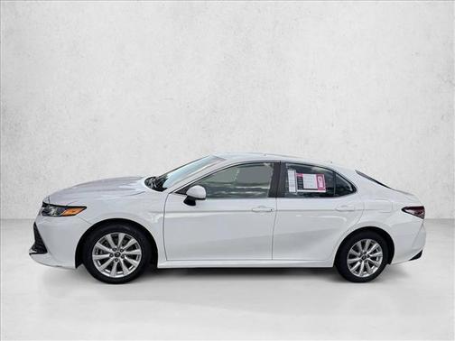 Super White 2019 Toyota Camry LE