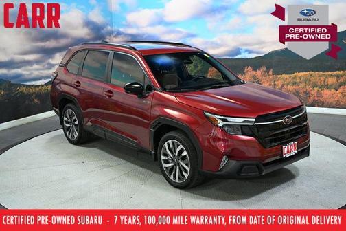 Crimson Red Pearl 2025 Subaru Forester Hybrid Touring