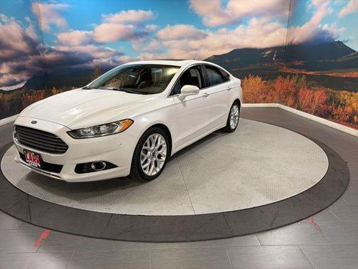 White 2014 Ford Fusion Titanium