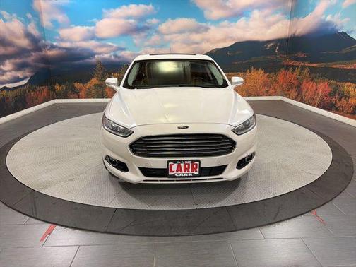 White 2014 Ford Fusion Titanium