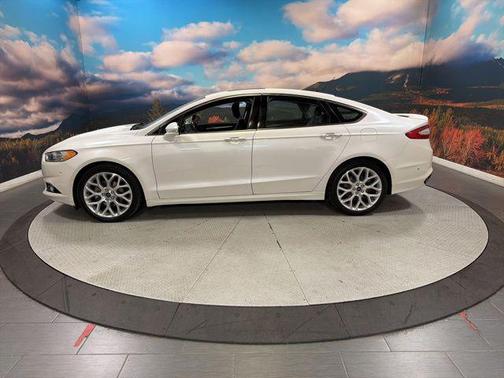 White 2014 Ford Fusion Titanium