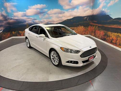 White 2014 Ford Fusion Titanium