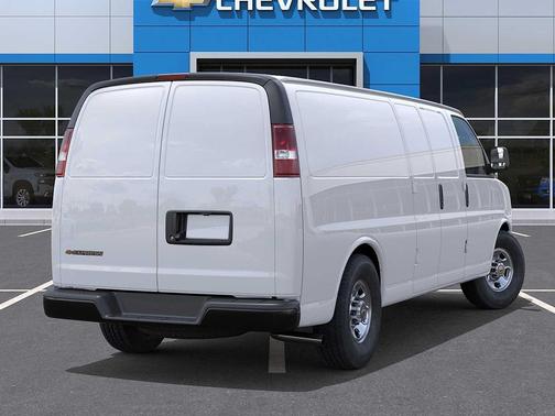 Summit White 2026 Chevrolet Express 3500 3500 Extended Wheelbase, WT, RWD