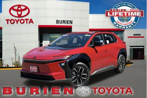 Red 2026 Toyota bZ XLE PLUS