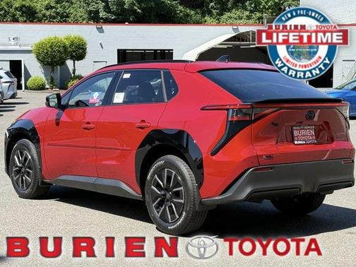 Red 2026 Toyota bZ XLE PLUS