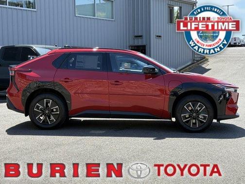 Red 2026 Toyota bZ XLE PLUS