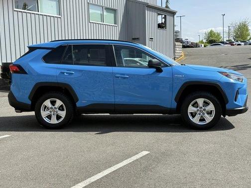 Blue Flame 2021 Toyota RAV4 Hybrid LE