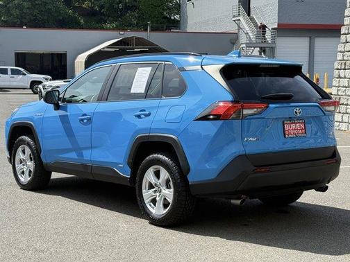 Blue Flame 2021 Toyota RAV4 Hybrid LE