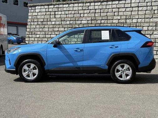 Blue Flame 2021 Toyota RAV4 Hybrid LE