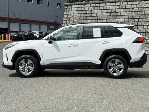 White 2025 Toyota RAV4 Hybrid LE
