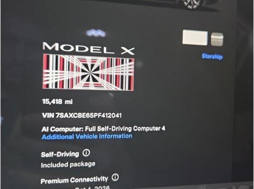 Black 2023 Tesla Model X Plaid