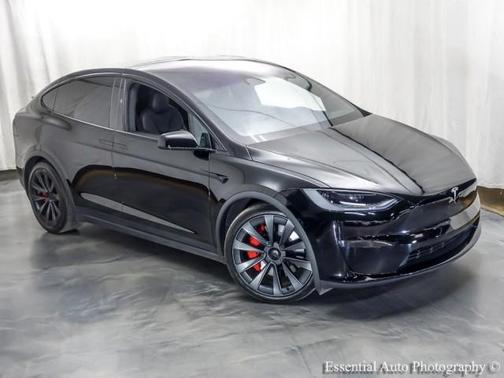 Black 2023 Tesla Model X Plaid