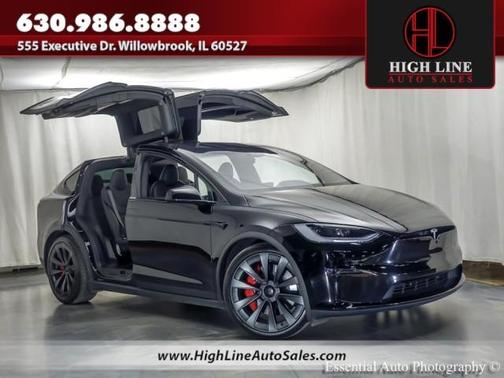 Black 2023 Tesla Model X Plaid