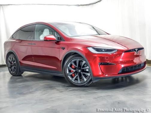 Ultra Red 2023 Tesla Model X Plaid