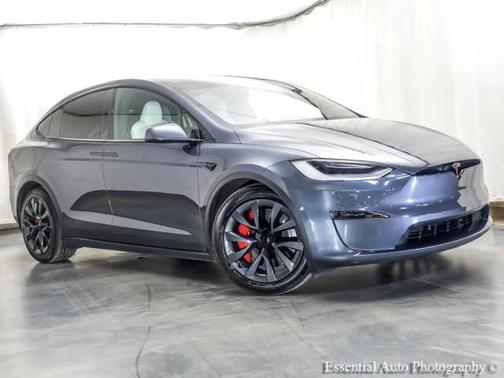 Midnight Silver Metallic 2023 Tesla Model X Plaid
